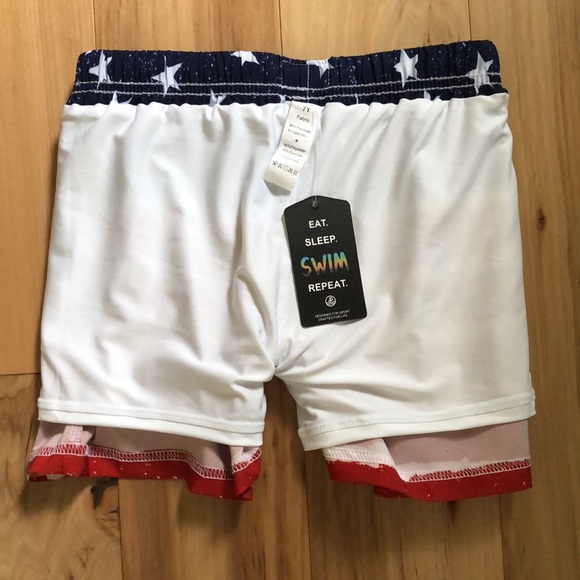 New Toddler Boys Swim Trunks with compression boxer brief lined. Size 7Y - Picture 8 of 15